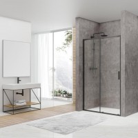 FEN3540B ART Душові двері 1200, чорний матовий, без піддона, скло прозоре (1 сорт) Devit