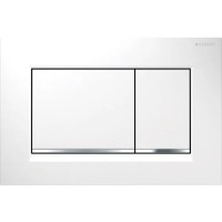 115.883.KJ.1 Sigma20 square  клавіша, біла/глянцевий хром (1 сорт) Geberit