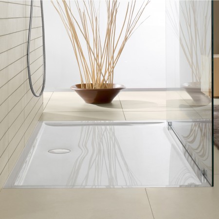 uDQ1490FFL2V-01  душовий піддон Stone White CeramicPlus, біла (1 сорт) VILLEROY  BOCH