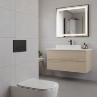 192903(148303) NARROW/NARROW OLIPURE Клавіша подвійного змиву, чорний soft touch (1 сорт) OLI