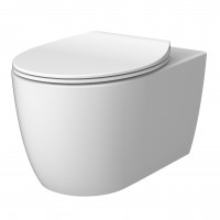 3020155W ACQUA NEW Унітаз підвісний безобідковий, тонка кришка soft-close, quickfix, білий матовий ( Devit