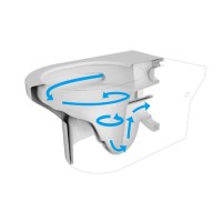 3030140G ART 3.0 Підвісний безобідковий унітаз з кришкою soft-close, Vortex Flush, сірий мат (1 сорт Devit фото 2