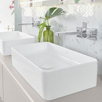 4A205601 COLLARO Раковина 56 см на стільницю, біла (1 сорт) VILLEROY  BOCH фото 2