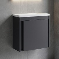 063050A SMALL Тумба 50 з умивальником, антрацит мат (1 сорт) Devit фото 8