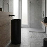 5645 31 New Yorker Раковина окремостояча випуск в стіну, nero matt (1 сорт) Kerasan