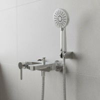 84125110 LAGUNA Настінний змішувач д/ванни з душовим набором (1 сорт) Devit фото 2