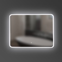 5257281 ACQUA Дзеркало 800х600 закруглене, з тачсенсором та LED підсвідкою (1 сорт) Devit