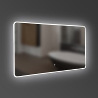 5257101 ACQUA Дзеркало 1000х700 закруглене, з тачсенсором та LED підсвідкою (1 сорт) Devit фото 1
