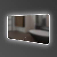 5257101 ACQUA Дзеркало 1000х700 закруглене, з тачсенсором та LED підсвідкою (1 сорт) Devit фото 2