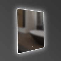 5257361 ACQUA Дзеркало 600х700 закруглене, з тачсенсором та LED підсвідкою (1 сорт) Devit фото 1