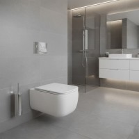 MWK4, MWWCSN+MWCWNS  Neos Підвісний безобідковий унітаз з системою змиву VERTIGO, з прихованим кріпл SDR фото 2