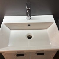 484050G Flow Тумба 50 з умивальником та ручками, сірий матовий (1 сорт) Devit фото 12