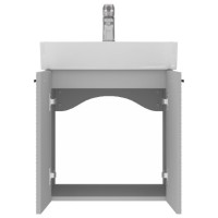 484050G Flow Тумба 50 з умивальником та ручками, сірий матовий (1 сорт) Devit фото 3