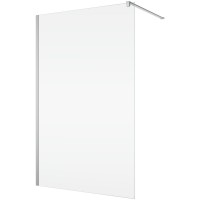 STR4PA61205007   WALK-IN EASY Душова фіксована перегородка 1200*2000, скло 6 мм,  прозоре, профіль х Ronal