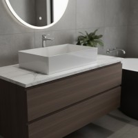 LVQ11 QUBE 11 раковина на стільницю без переливу 50х33, біла глянцева (1 сорт) SDR