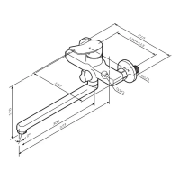 F85A90000 X-Joy S, змішувач для ванни/душу вилив 300 мм, хром (1 сорт) AM.PM фото 2