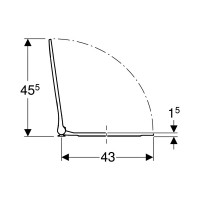 500.688.01.1 Сидіння з кришкою Geberit Smyle Square тонкий дизайн, тип Sandwich, soft close, швидкор Geberit фото 3