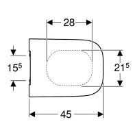 500.688.01.1 Сидіння з кришкою Geberit Smyle Square тонкий дизайн, тип Sandwich, soft close, швидкор Geberit фото 1