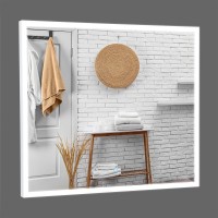 27310 Luce Дзеркало 80*70 см з підсвіткою (сенсор), колір білий (1 сорт) Аква Родос фото 2