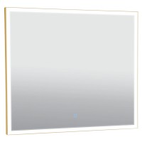 27431 Luce Дзеркало 80*70 см з підсвіткою (сенсор), колір золото (1 сорт) Аква Родос фото 2