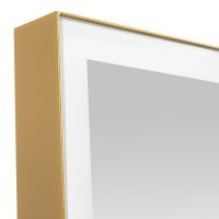 27431 Luce Дзеркало 80*70 см з підсвіткою (сенсор), колір золото (1 сорт) Аква Родос фото 3
