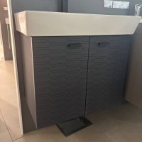 484050A Flow Тумба 50 з умивальником та ручками, антрацит матовий (1 сорт) Devit фото 10