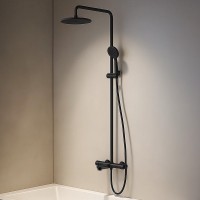 37520121B FRESH Термостатична душова система, чорний матовий (1 сорт) Devit фото 1