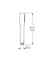 22126KF0 EUPH Cosmopolitan Stick ручний душ 9,5l чорний (1 сорт) Grohe фото 1