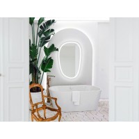 5416090 Style Асиметричне дзеркало 900х600 з LED підсвіткою та тачсенсором (1 сорт) Devit фото 4