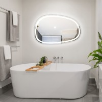 5416090 Style Асиметричне дзеркало 900х600 з LED підсвіткою та тачсенсором (1 сорт) Devit фото 1