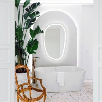 5416090 Style Асиметричне дзеркало 900х600 з LED підсвіткою та тачсенсором (1 сорт) Devit фото 5