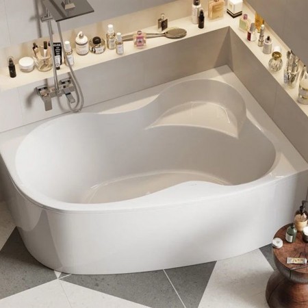 VPBA163MEL3PX-04 Melite Ванна 160x105 правостороння з панелю VPPP16009FP3 +VPSET007 ніжки, біла (1 с VAGNERPLAST