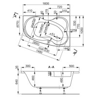 VPBA163MEL3LX-04 Melite Ванна 160x105 лівостороння з панелю VPPP16009FP3 +VPSET007 ніжки, біла (1 со VAGNERPLAST фото 2