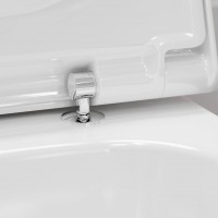 60150450 EluPura Q Кришка для унітазу soft-close, top fix, білий (1 сорт) HANSGROHE