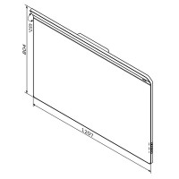 M50AMOX1201SA INSPIRE V2.0, Дзеркало  настінне з LED-підсвічуванням і системою антизапотівання, 120  AM.PM фото 1