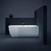 V057BL00DX CORA  Ванна пристінна із вбудованною панеллю та з д\к,  170 x 75 x 52h, права,  білий гля TREESSE