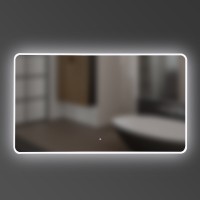 5251200 ACQUA Дзеркало 1200x700 закруглене, з тачсенсором та LED підсвідкою (1 сорт) Devit