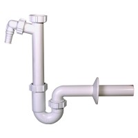 STY-638-32-2 Сифон трубний, без зливного клапана, з підключенням до посудомийної машини, вихід d32 м Styron