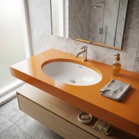 1610136 OVALE Раковина під стільницю без донного клапана 545х400х200 (1 сорт) Devit фото 1