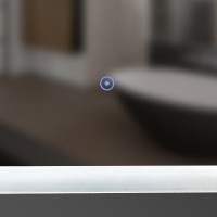 5251200 ACQUA Дзеркало 1200x700 закруглене, з тачсенсором та LED підсвідкою (1 сорт) Devit фото 3