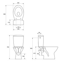 K21-062 Компакт  910 CRETA SE011 3/6 з поліпропіл.сидінням (1 сорт) MITO фото 2