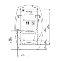 GW01 40 04 03 Falcon Сушарка для рук, нержавіюча сать брашована 1,5мм, чорний матовий (1 сорт) GENWEC фото 2