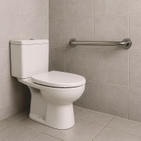 GW11 03 04 01 Поручень для людей з інвалідністю, 600мм., нержавіюча сталь матова (1 сорт) GENWEC фото 3