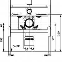 9880046 TECEone Комплект підключення, сухий монтаж (1 сорт) Tece фото 1