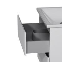 M85-FHX0652-WC0652WG38 X-Joy, База з раковиною, підвісна, 65 см, 2 ящика, білий глянець (1 сорт) AM.PM фото 3