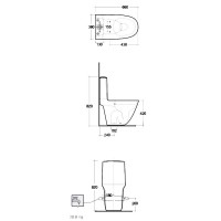 SENWT1800AWHA RAK SENSATION  Бачок д/унітазу, білий (1 сорт) RAK Ceramics фото 1