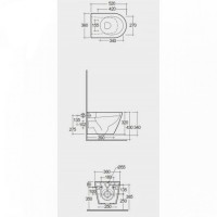 RST23500A FEELING Унітаз підвісний, Rimless, Matt White (1 сорт) RAK Ceramics фото 2