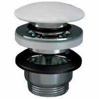 DUO000500A FEELING Донний клапан Click-Clack, білий матовий (1 сорт) RAK Ceramics фото 1