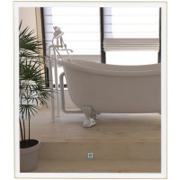 27430 Luce Дзеркало 60*70 см з підсвіткою (сенсор), колір золото (1 сорт) Аква Родос фото 3