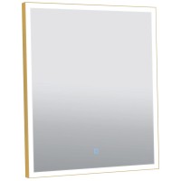 27430 Luce Дзеркало 60*70 см з підсвіткою (сенсор), колір золото (1 сорт) Аква Родос фото 1